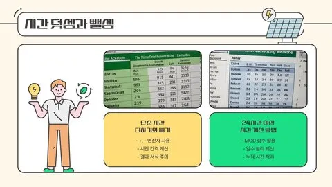 엑셀 시간 계산 이미지 8